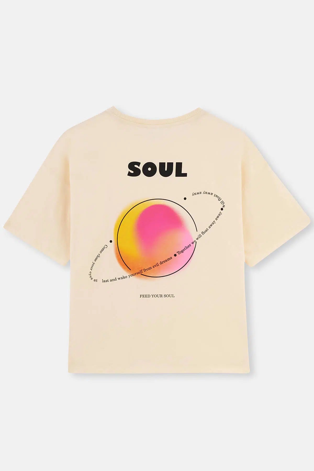 Ekru Dagi Active Kısa Kol Baskılı T-Shirt
