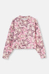 Multicolor Dagi Active Dik Yaka Yıldız Baskılı Scuba Sweatshirt