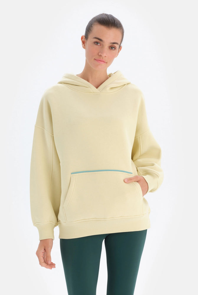 Açık Yeşil Dagi Active Sırt Baskılı Kapüşonlu Sweatshirt