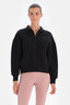 Siyah Dagi Active Fermuar Yaka Kapitone Sweatshirt