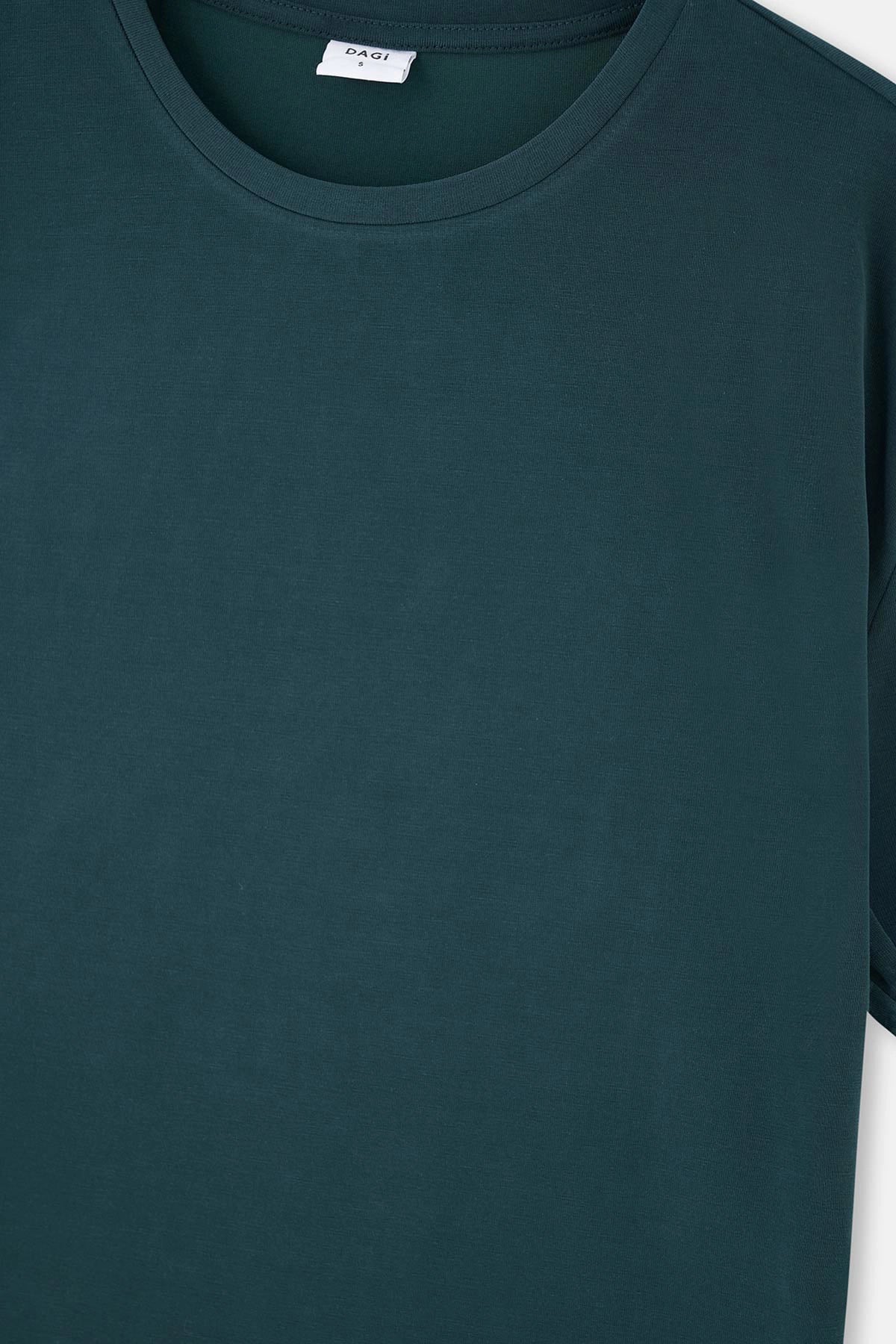 Koyu Yeşil Dagi Active Kadın Modal T-Shirt