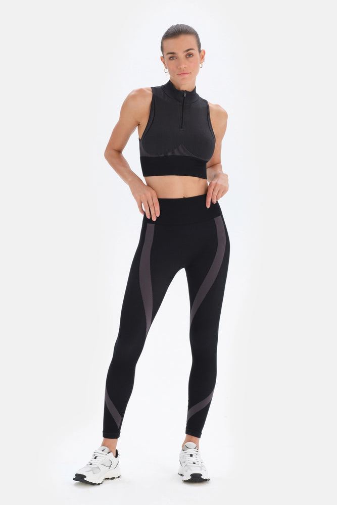 Siyah Dagi Active Kadın Seamless Tayt