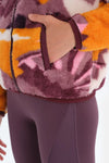 Multicolor Dagi Active Kadın Dağ Baskılı Polar Sweatshirt