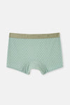 Açık Haki-Açık Mavi 2'li Desenli Micro Modal Boxer