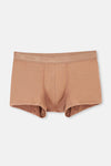 Açık Kahve-Lacivert 2'li Düz Micro Modal Boxer