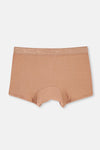 Açık Kahve-Lacivert 2'li Düz Micro Modal Boxer