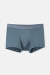 Bej-Indigo 2'li Düz Micro Modal Boxer