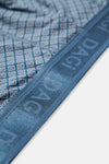 Açık Mavi-Mavi 3'Lü Desenli Micro Modal Boxer