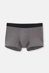 Açık Gri-Gri 3'Lü Desenli Micro Modal Boxer
