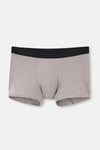 Açık Gri-Gri 3'Lü Desenli Micro Modal Boxer