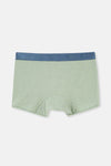 Mavi-Yeşil 3'lü Desenli Micro Modal Boxer