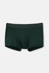 Koyu Yeşil Desenli Micro Modal Boxer
