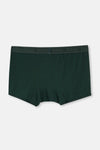Koyu Yeşil Desenli Micro Modal Boxer