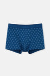 Lacivert 2'li Desenli Pamuk Boxer
