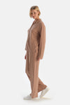 Bej Örgü Detaylı Gömlek