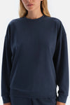 Lacivert Basıc Modal Sweatshırt