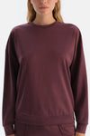 Mürdüm Basıc Modal Sweatshırt