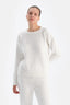 Beyaz Polar Sweatshırt