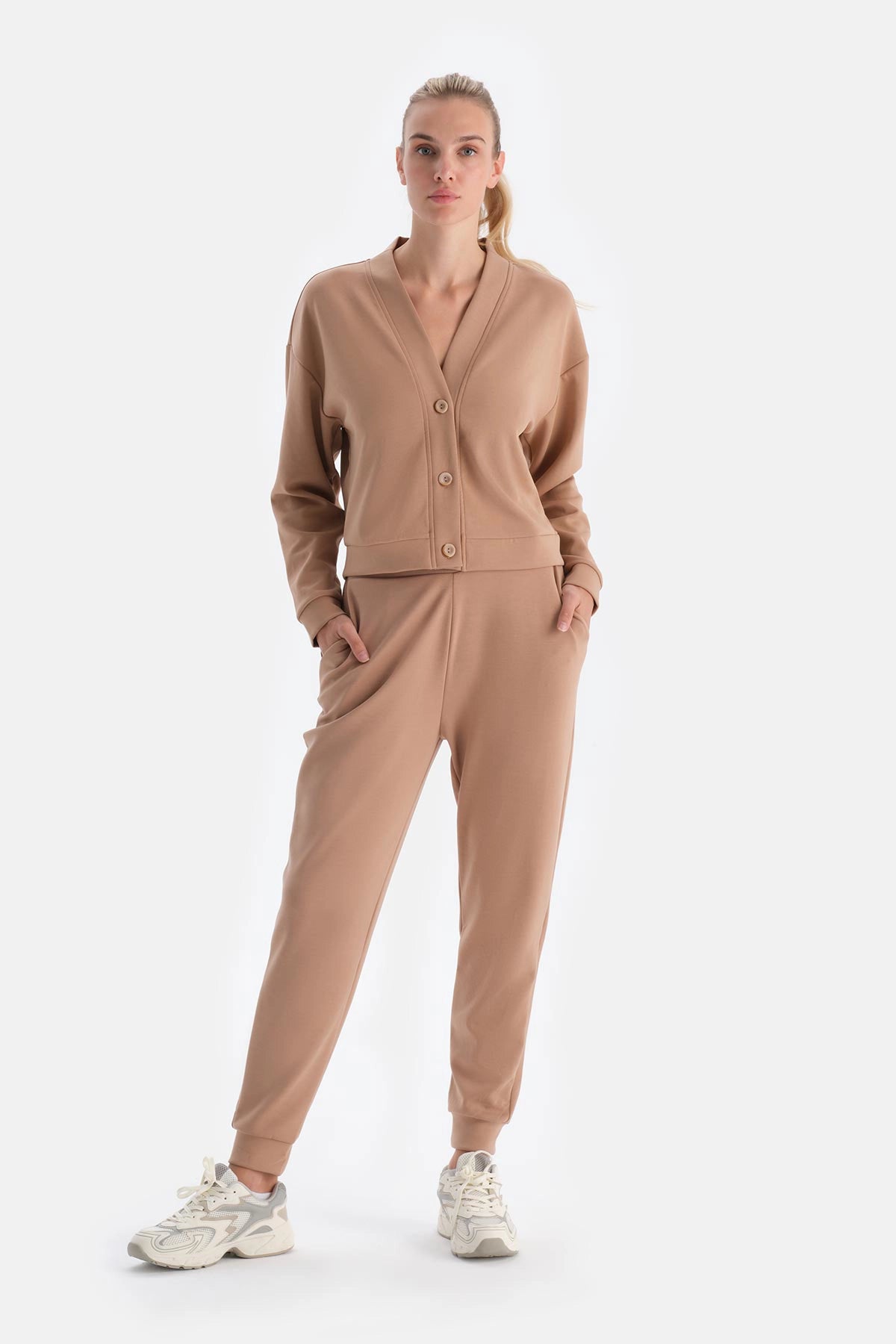 Sütlü Kahve Jogger Paça Modal Pantolon