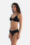 Siyah Basic Üçgen Formlu Bralet