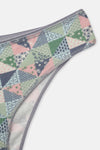 Gri-Soft Pembe Soft Kadın 3'lü Desenli Brazilian Külot