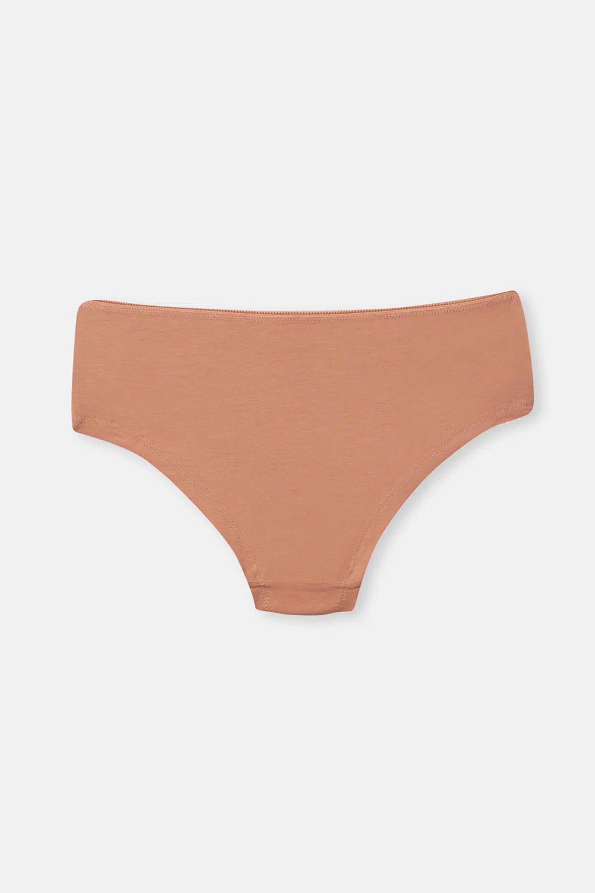 Açık Somon-Soft Pembe Soft Kadın 3'lü Düz Hipster Külot