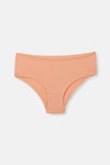 Açık Somon-Soft Pembe Soft Kadın 3'lü Düz Hipster Külot