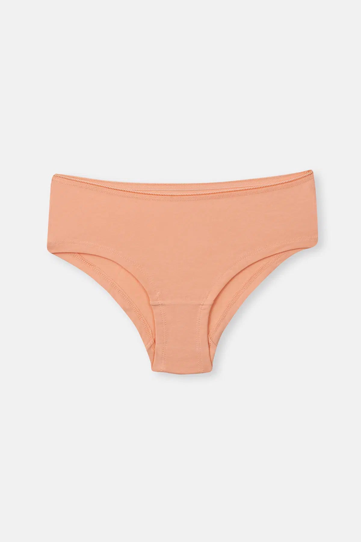 Açık Somon-Soft Pembe Soft Kadın 3'lü Düz Hipster Külot