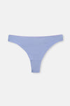 Gri-Mor-Soft Pembe Soft Kadın 3'lü Düz Thong Külot