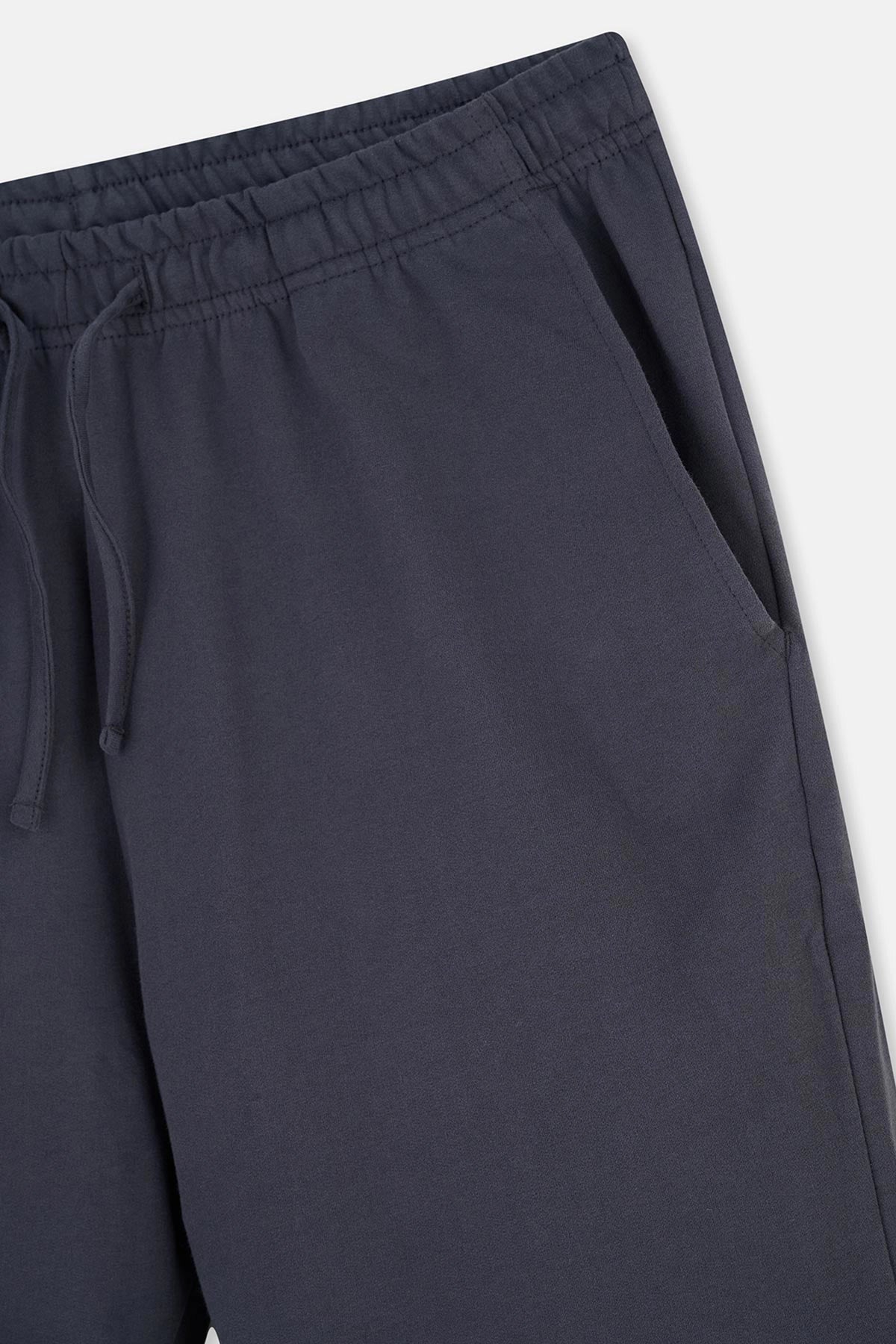 Füme Iki Iplik Cepli Şort Pijama Altı