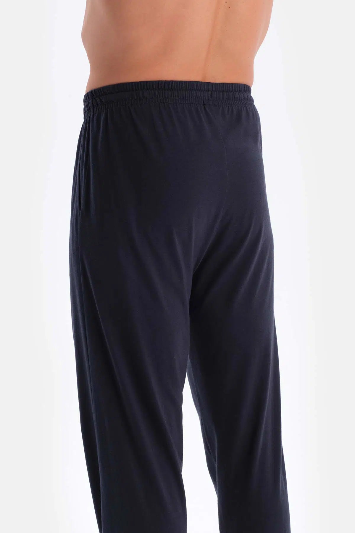 Lacivert Reglan Kol Garnili Pamuk Modal Pijama Takımı