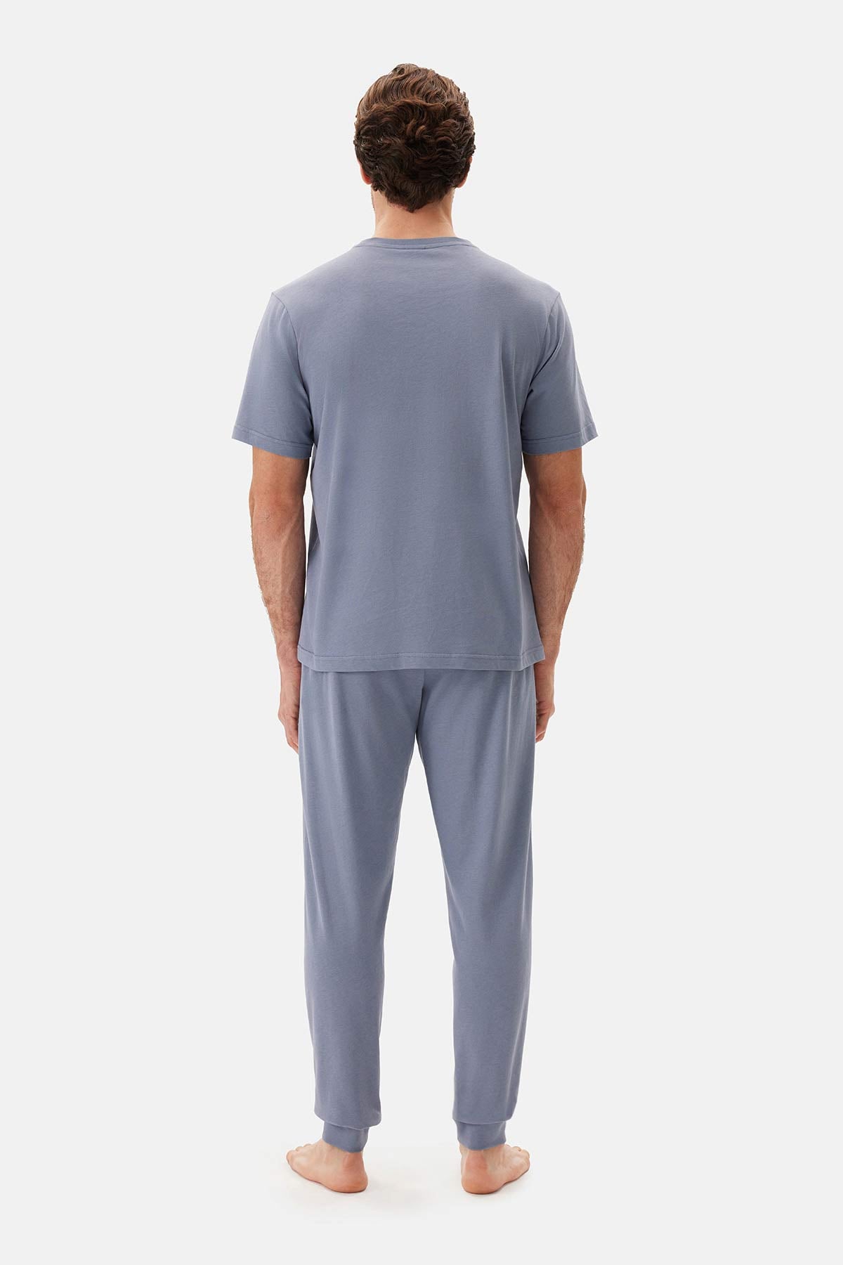 Mavi Bisiklet Yaka Jogger Paça Celliant Pijama Takımı