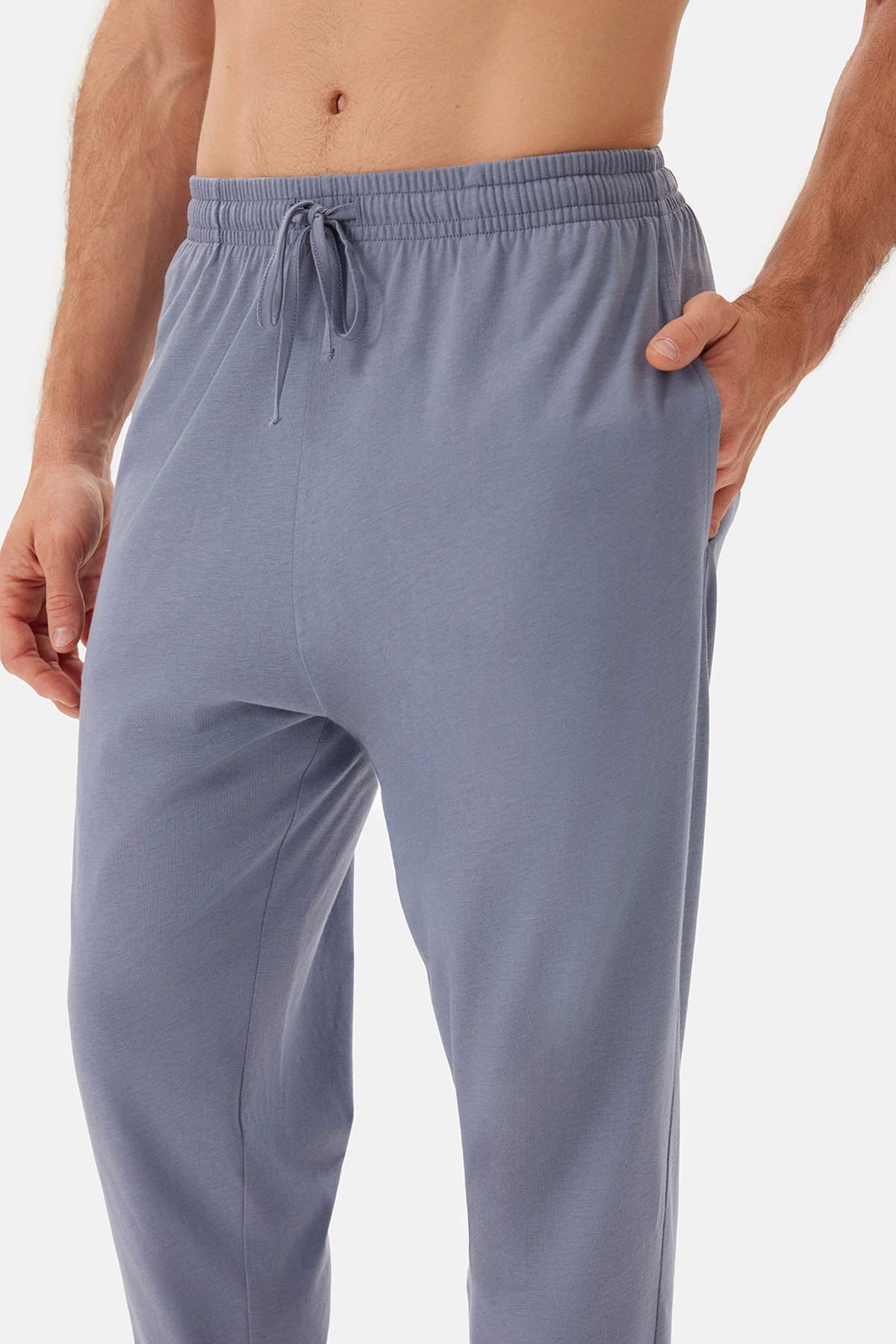 Mavi Bisiklet Yaka Jogger Paça Celliant Pijama Takımı
