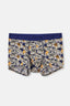 Lacivert Micro Modal Desenli Boxer