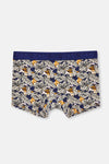 Lacivert Micro Modal Desenli Boxer