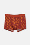 Mavi Pamuk Desenli 3'lü Boxer