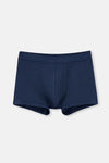 Lacivert Pamuk Desenli 3'lü Boxer