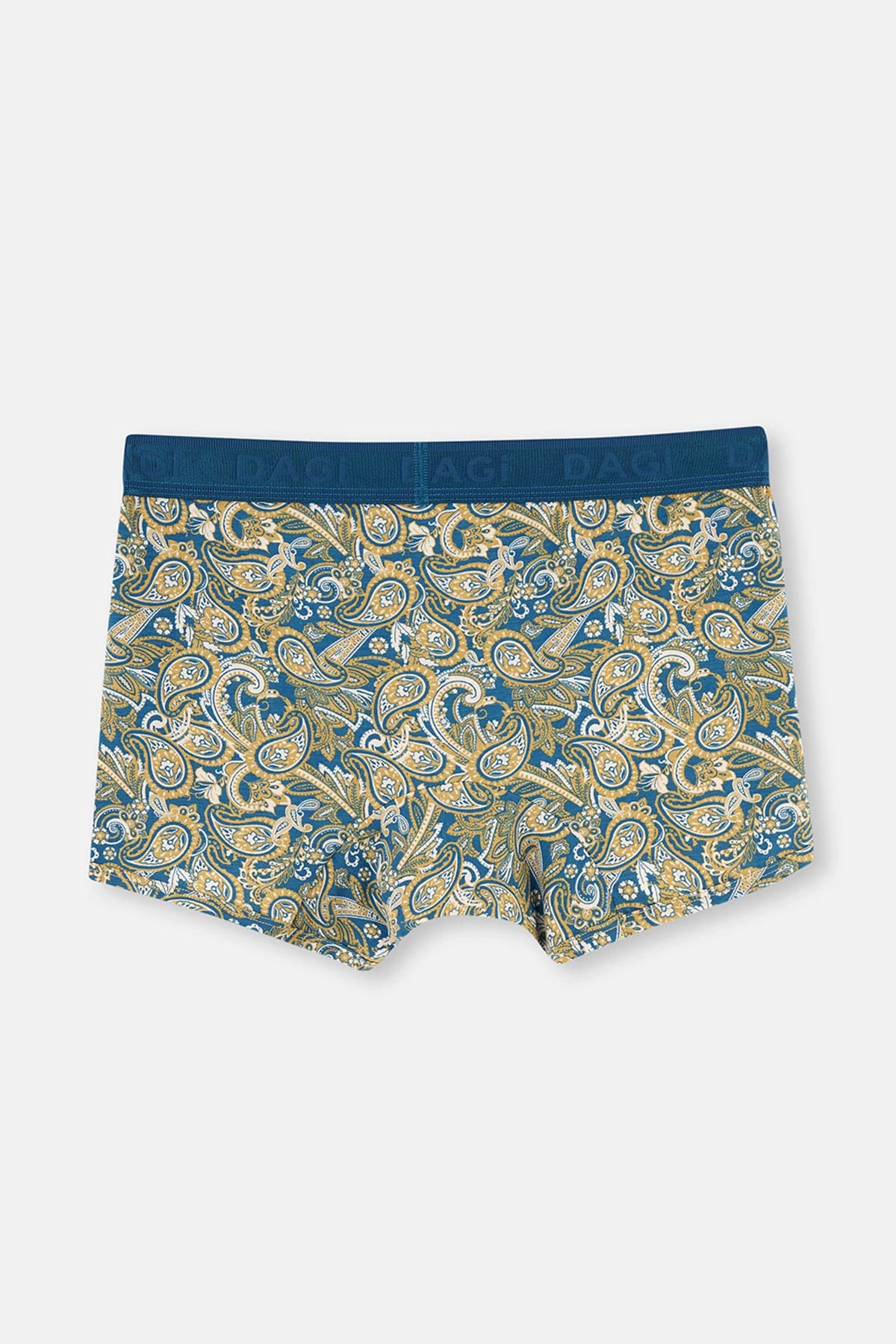 Yeşil Micro Modal Desenli 3'lü Boxer