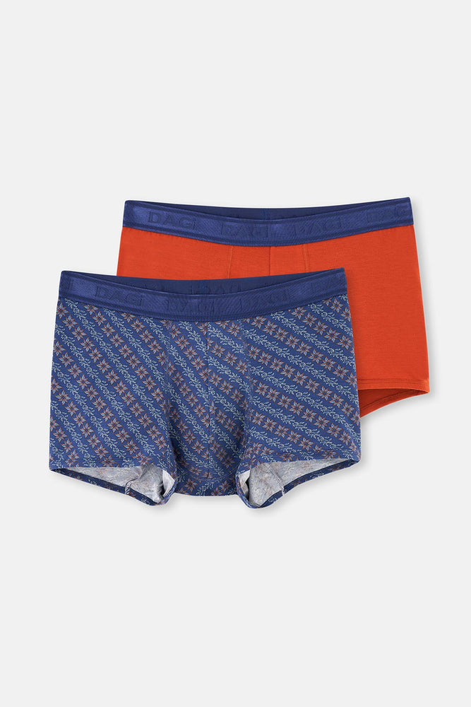Kiremit Micro Modal Desenli 2'li Boxer