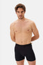 Siyah Basic Yan Detaylı Boxer