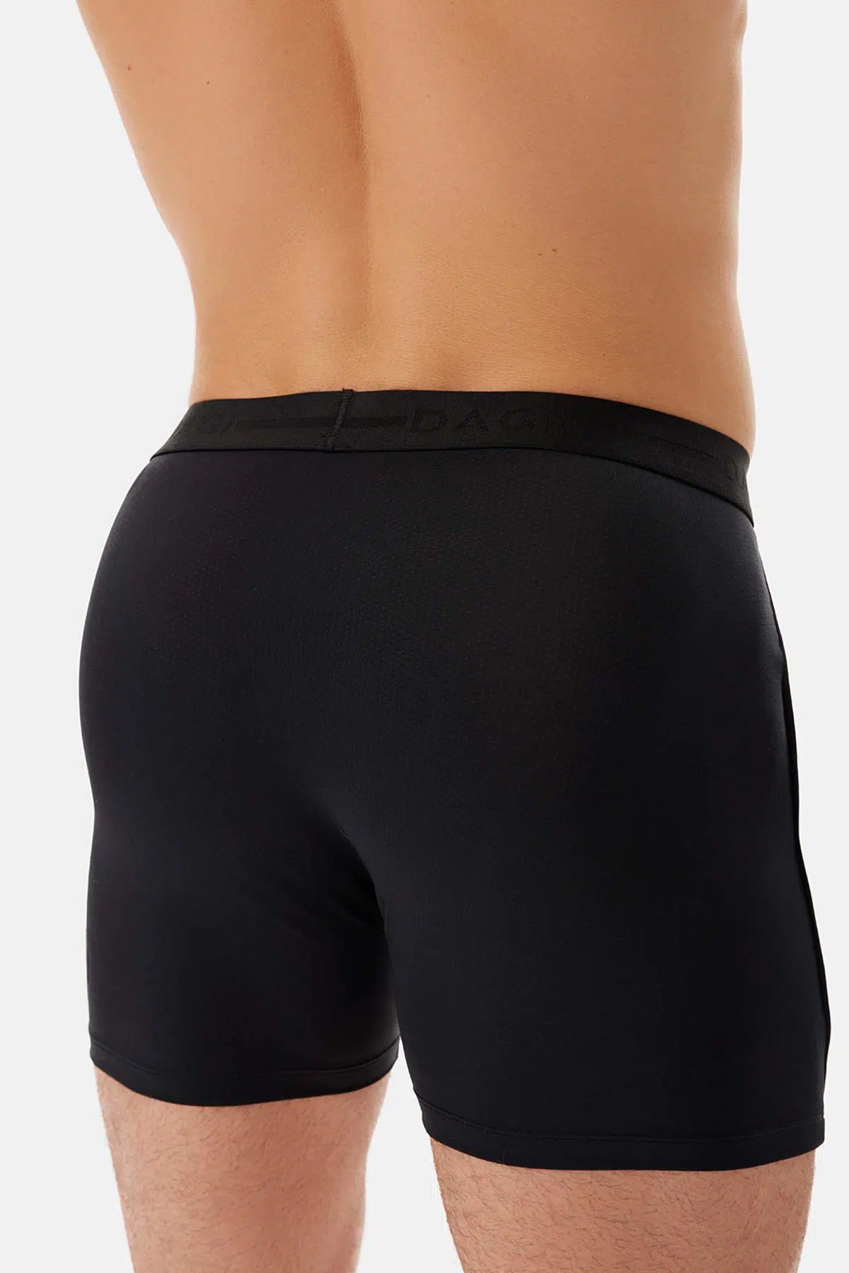 Siyah Basic Yan Detaylı Boxer