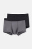Siyah Micro Modal Desenli 2'li Boxer