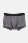 Siyah Micro Modal Desenli 2'li Boxer