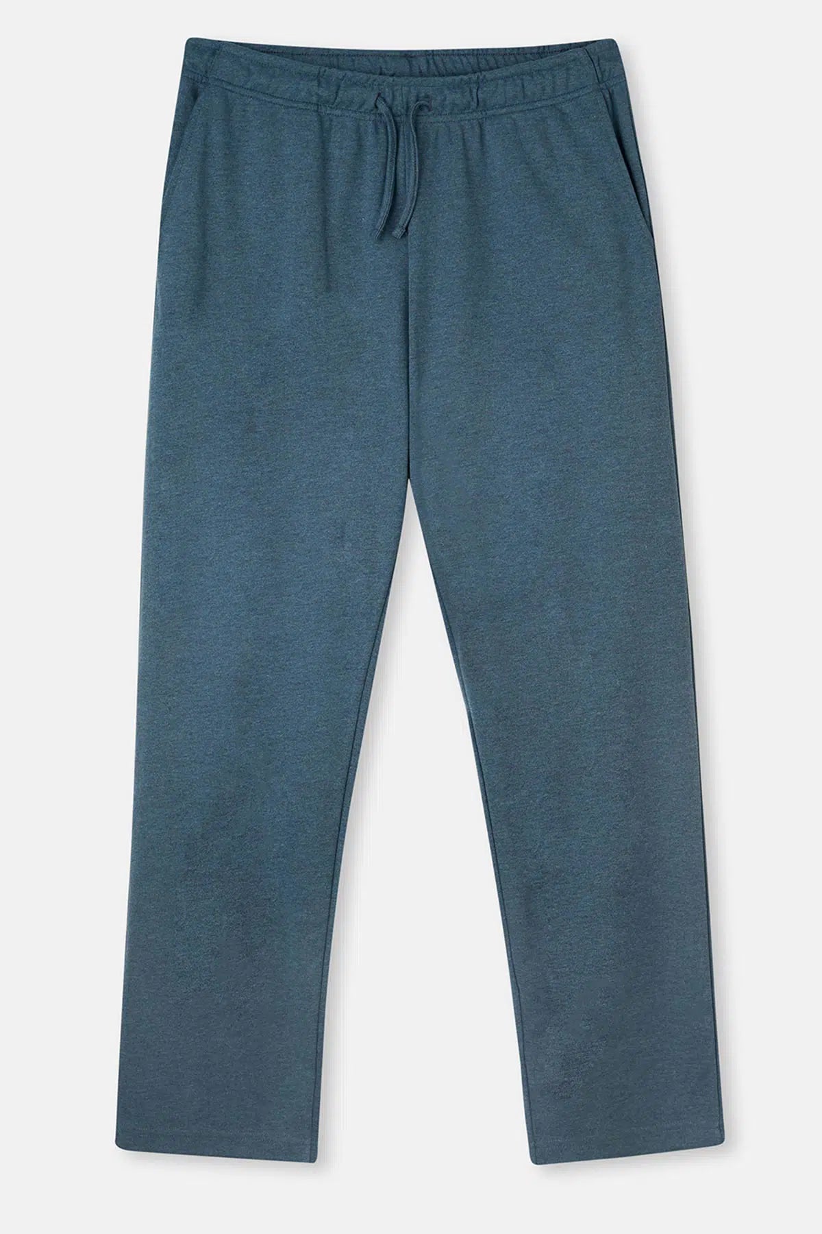 Indigo Melanj Interlok Cepli Pantolon Pijama Altı