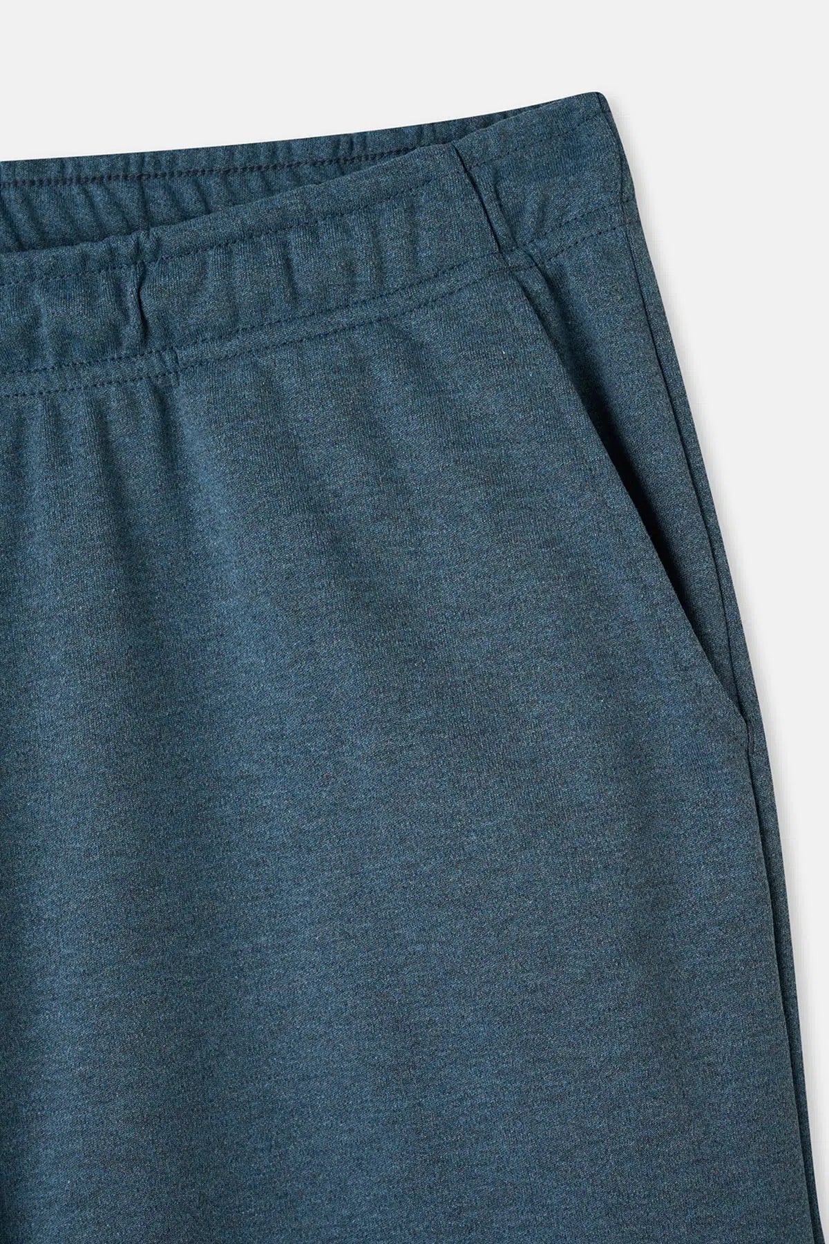Indigo Melanj Interlok Cepli Pantolon Pijama Altı
