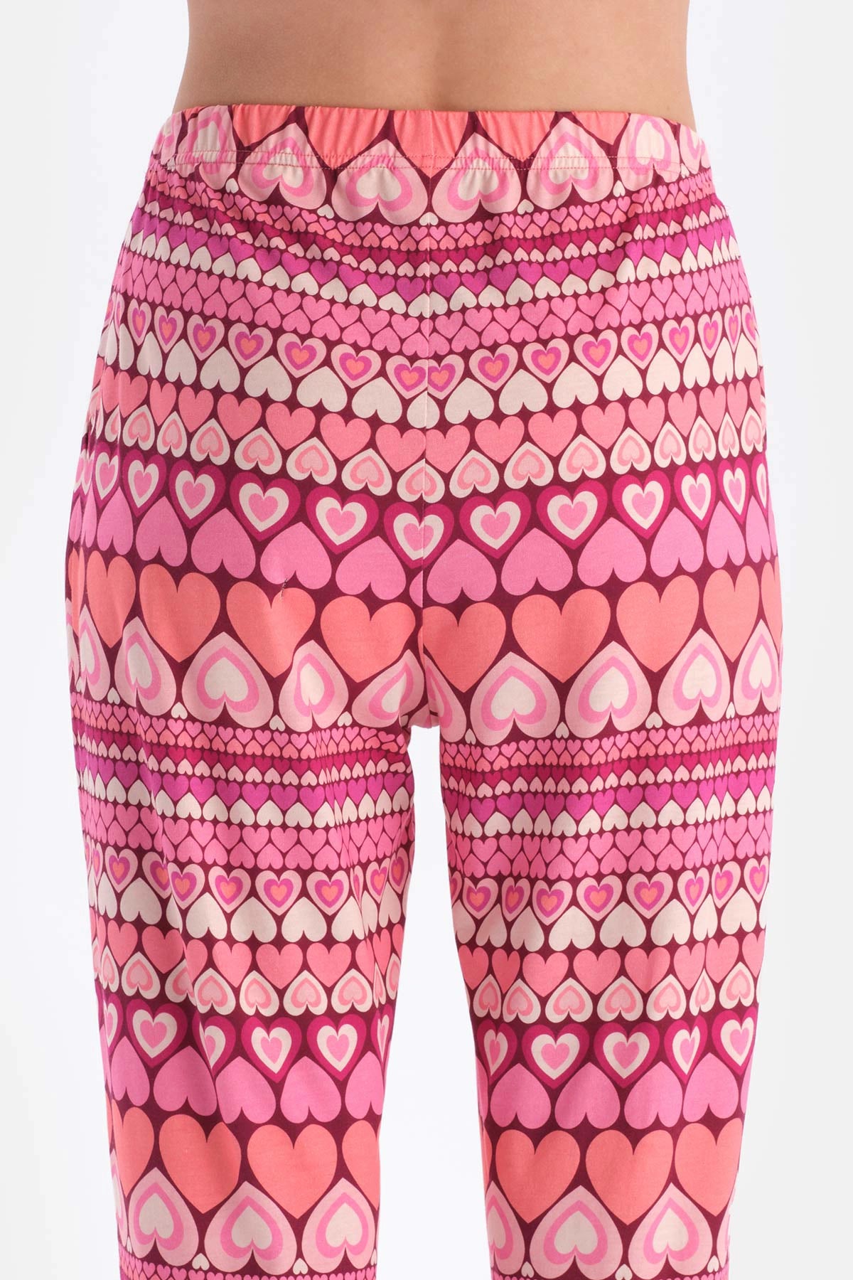 Multicolor Kalpli Metraj Baskılı Gömlek Pantolon Pijama Takımı
