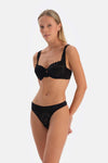 Siyah Dantel Detaylı Premıum Basıc Toparlayıcı Sütyen