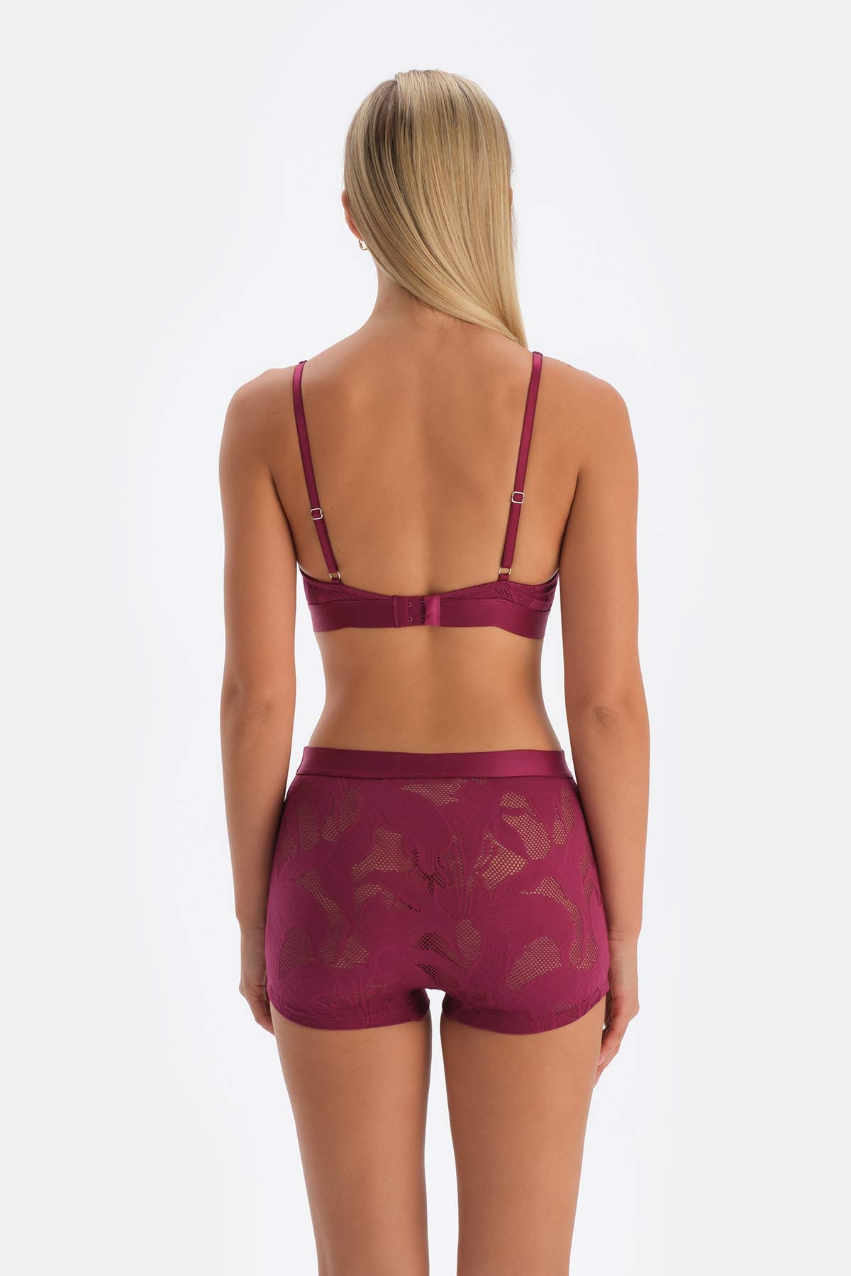 Mürdüm Önü V Detaylı Dantelli Bralet