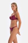 Mürdüm Dantelli G-String Külot