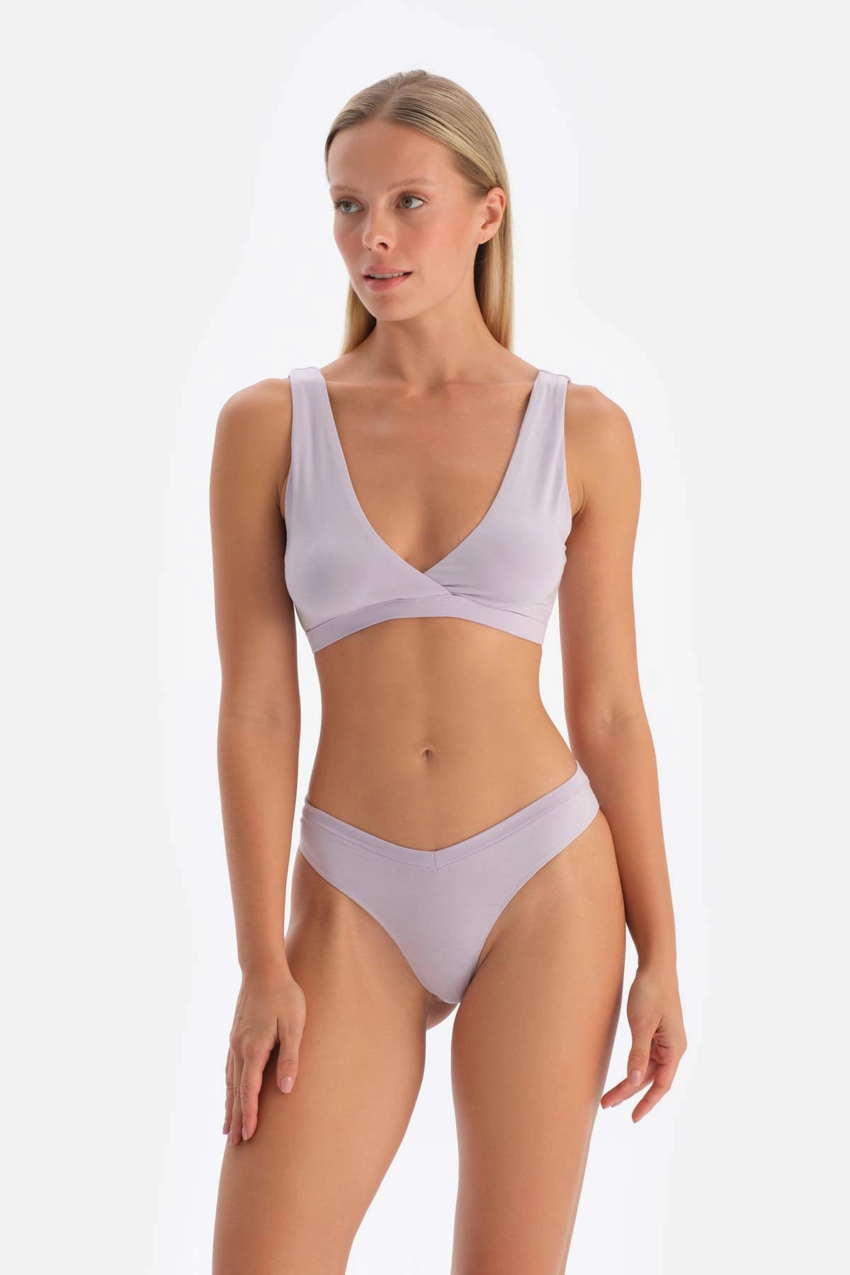 Lila Micromodal Thong Külot